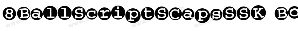 8BallScriptSCapsSSK Bold字体转换